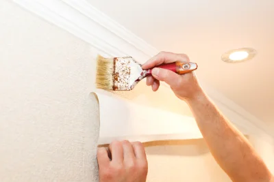 Pose de papier peint à Heiligenberg — revêtements muraux et toiles de verre